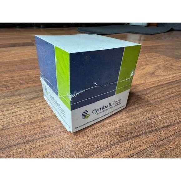 NEW Vintage Cymbalta Note Cube Pad Paper Drug Rep‎ Pharmaceutical - Picture 2 of 8